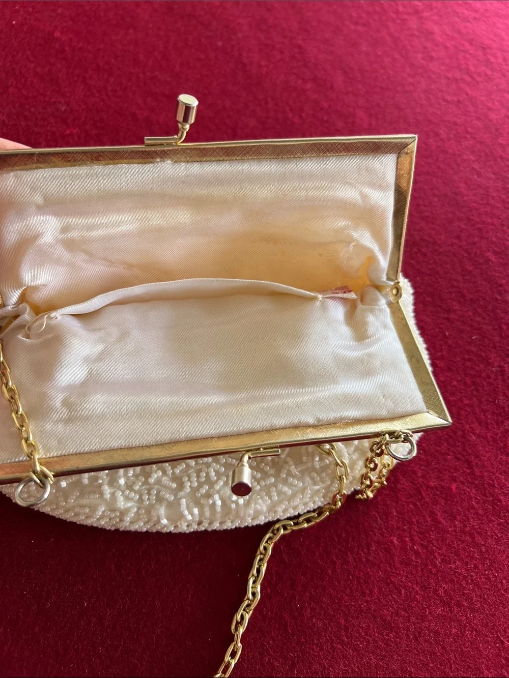 Beaded evening clutch, Mr. Ernest, vintage frame bag